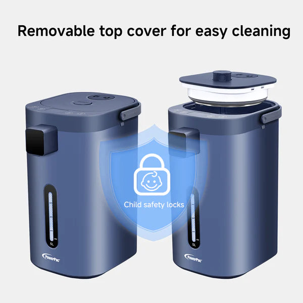 PowerPac 5L Electric Airpot With 2-Way Dispenser and Reboil, 11 Temperature (White)