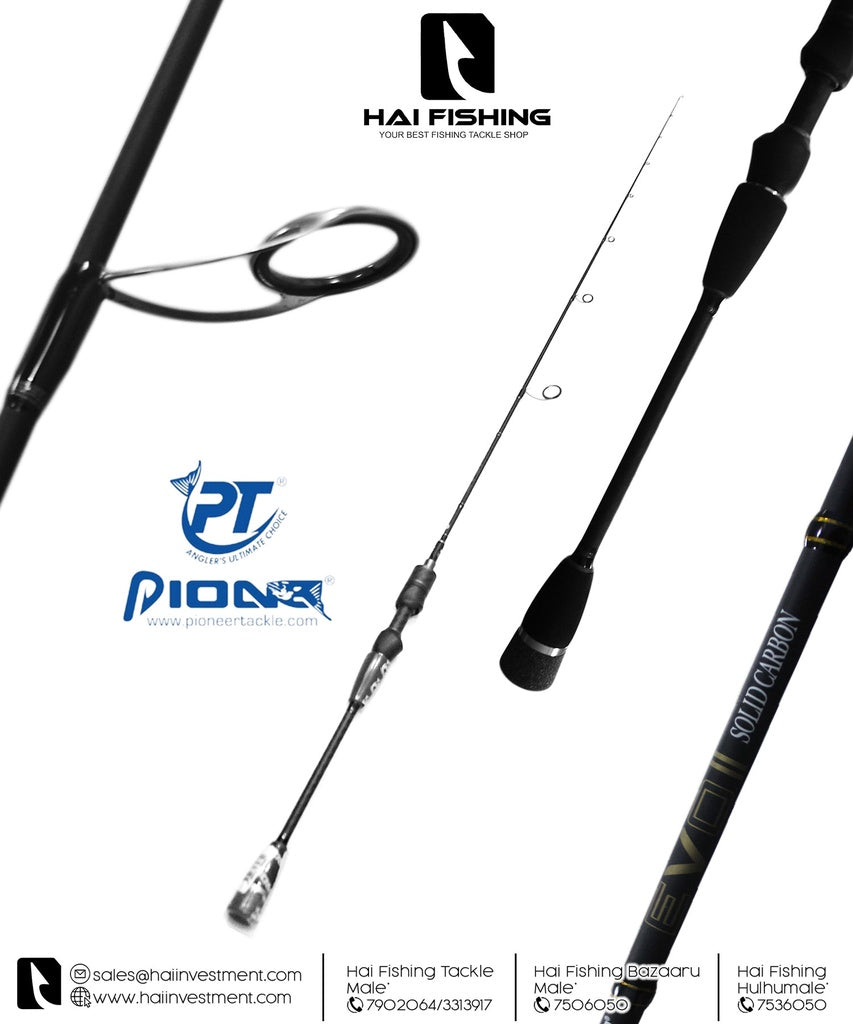 Pio Evo Ii Solid Carbon Rod: (6'6'') ("Rod Length: 6'6''",)