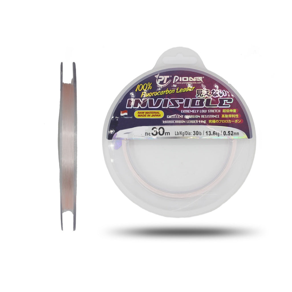 Pio Invisible 30M F/C Leader: 80Lb -Pink