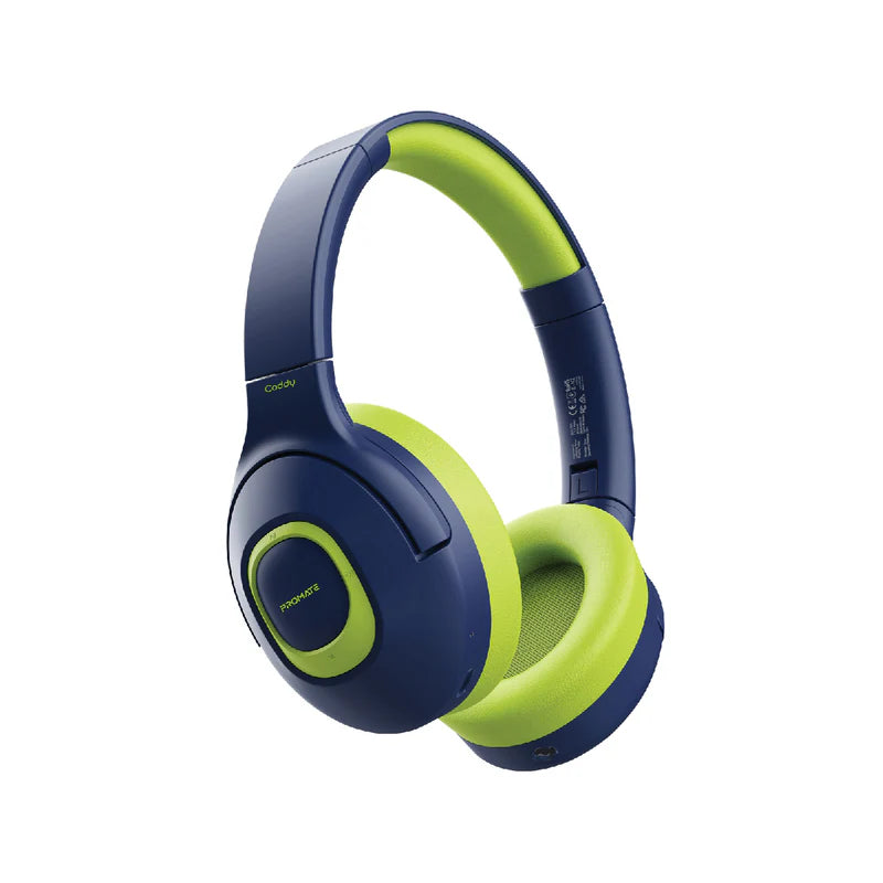 Promate Hi-Definition Safeaudio™ Wireless Headphone, Emerald