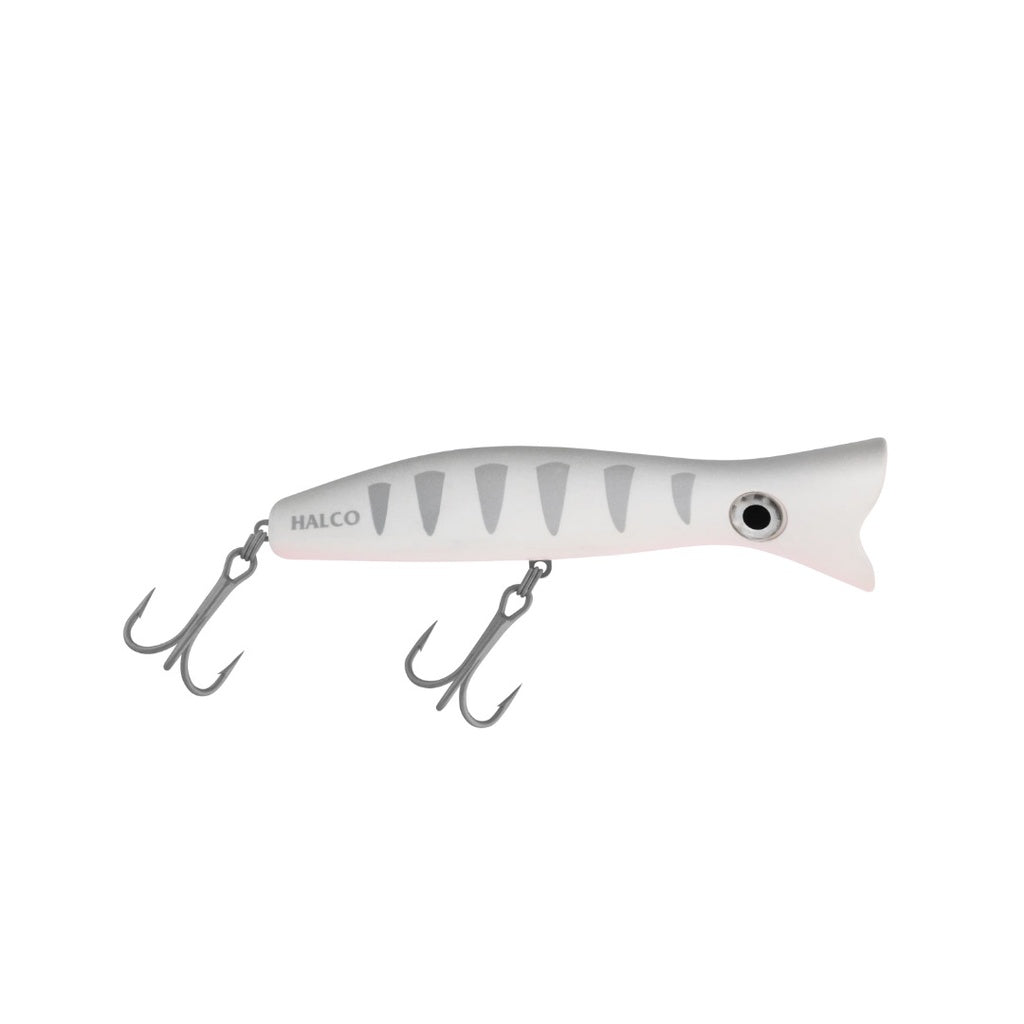 Halco Roosta Popper 160mm 75G (H91 Silver Shadow) (Lures Colour: H91 Silver Shadow)