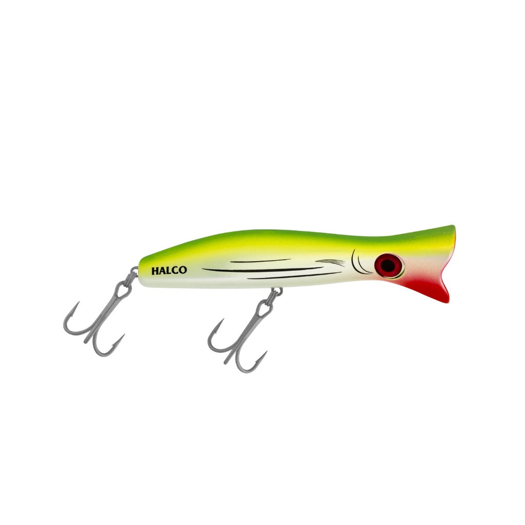 Halco Roosta Popper 160mm 75G (H81 Liquid Lime) (Lures Colour: H81 Liquid Lime)