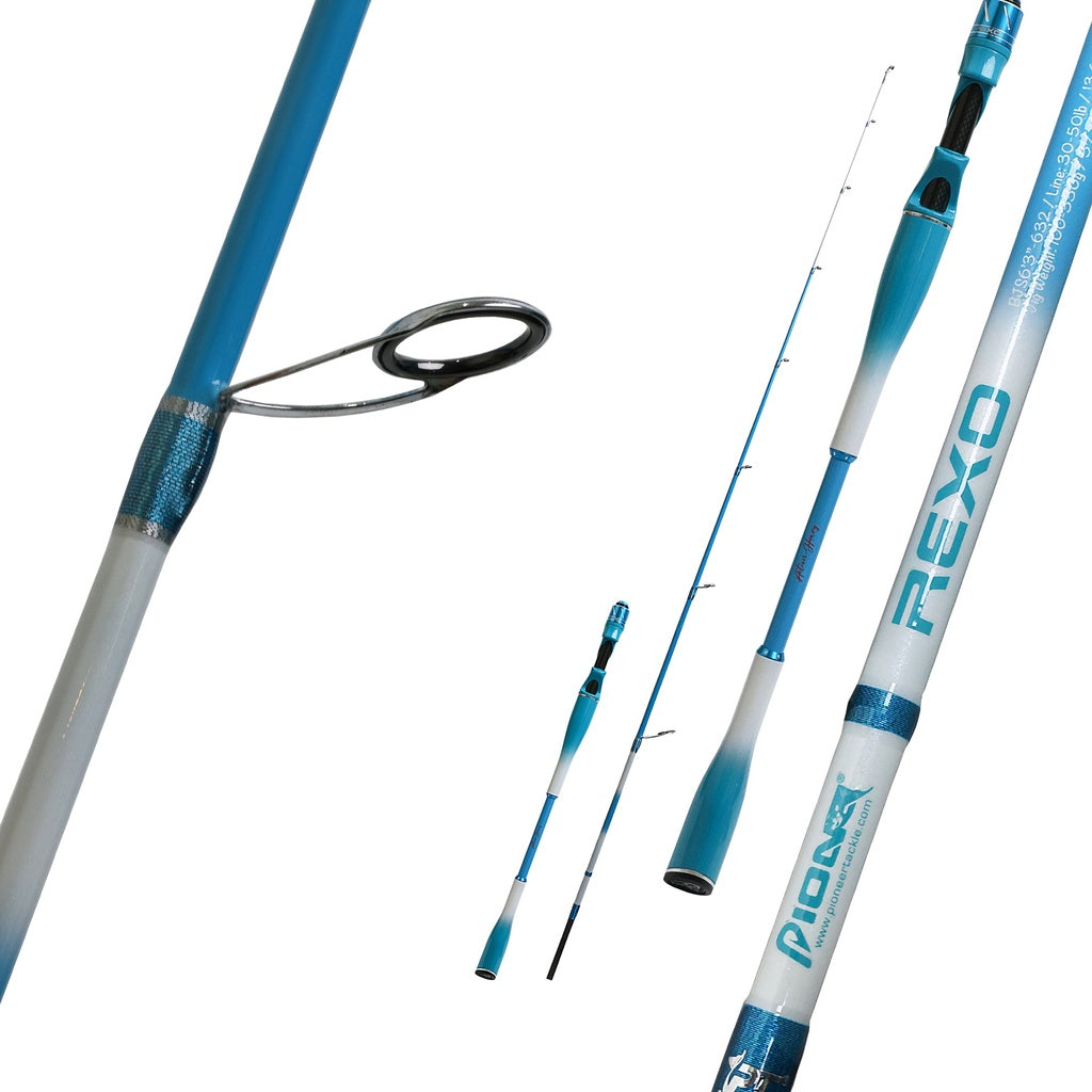 Pio Rexo Light Jigging Rod (Blue) (Sp6'3"-631 | Pe 2-4) ('Rod Model: Sp6\'3"-631 | Pe 2-4',)