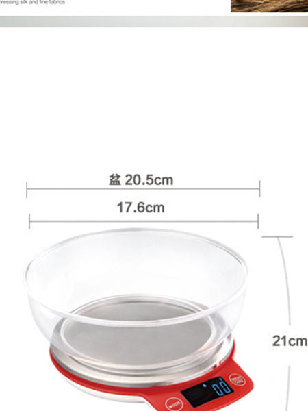 Stainless Steel Digital Kitchen Scale With Lcd Display With Batteries (Size: 24*16.5*3Cm)