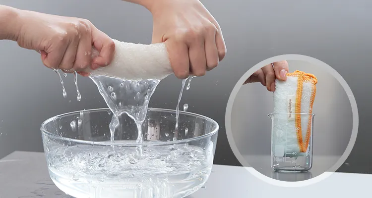 6-Pcs Bamboo Dishcloths & Cleaning Cloths