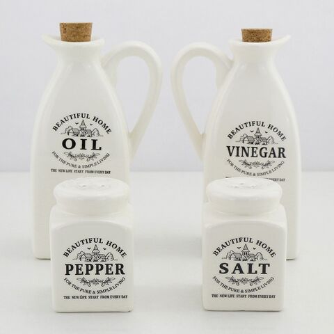 Marble Handmade White and Green Onyx, Kitchen Décor, 2X Bowls and 2X Jar