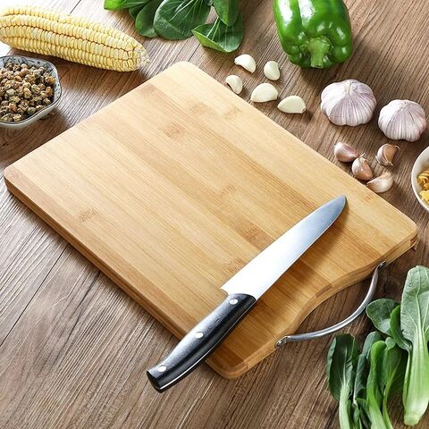 Bamboo Cutting Board With Handle, 32*45Cm