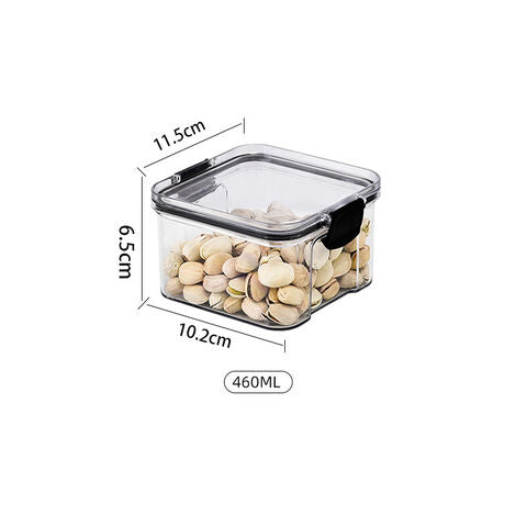 Set of Airtight Food Storage Containers With Lids, 1X460ML, 1X700ML, 1X1300ML, 1X1800ML