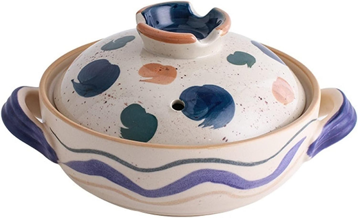 Handmade Clay Pot Wavy