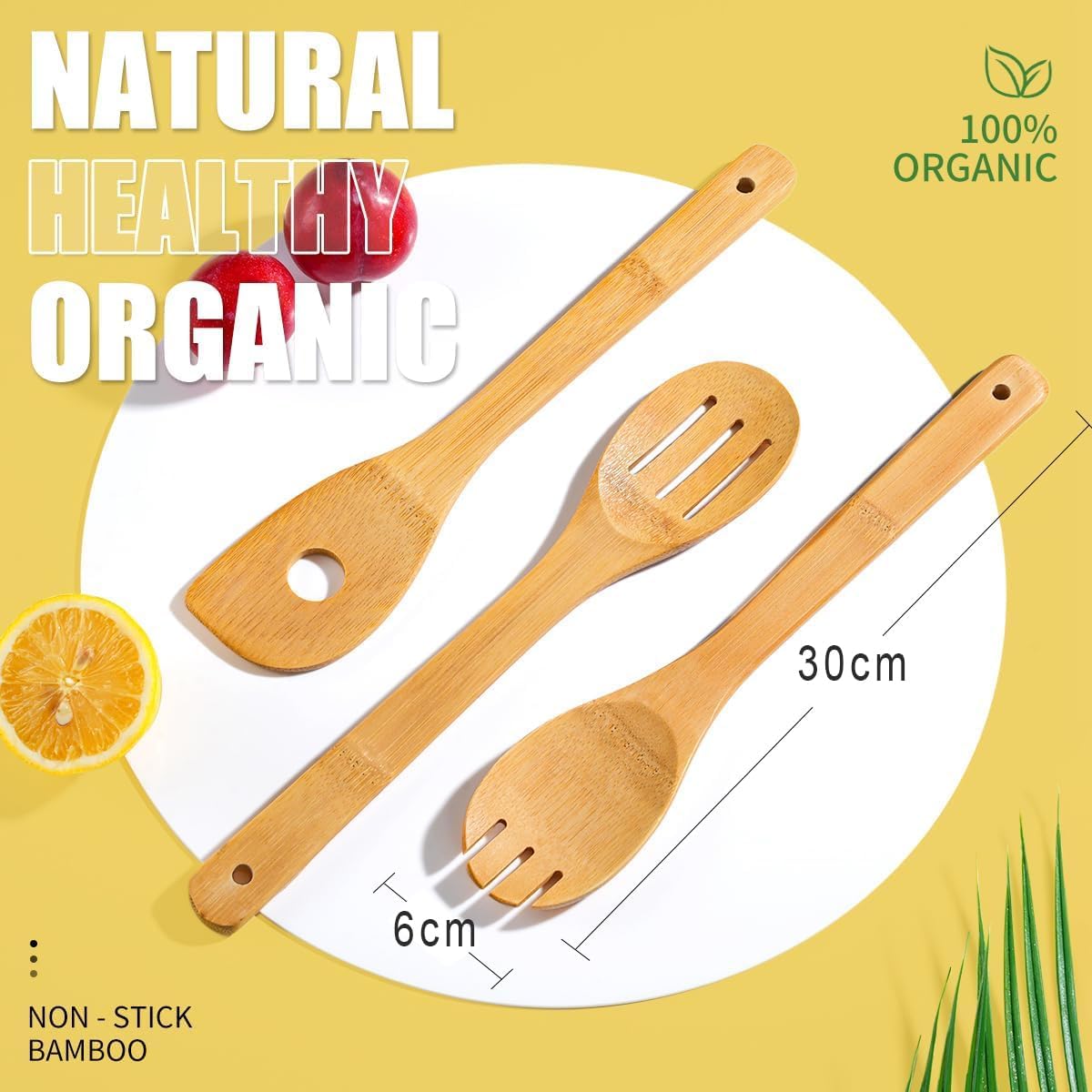 Kitchen Universal Bamboo 6 Pieces, 12-Inch