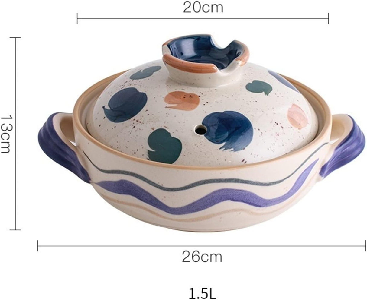 Handmade Clay Pot Wavy