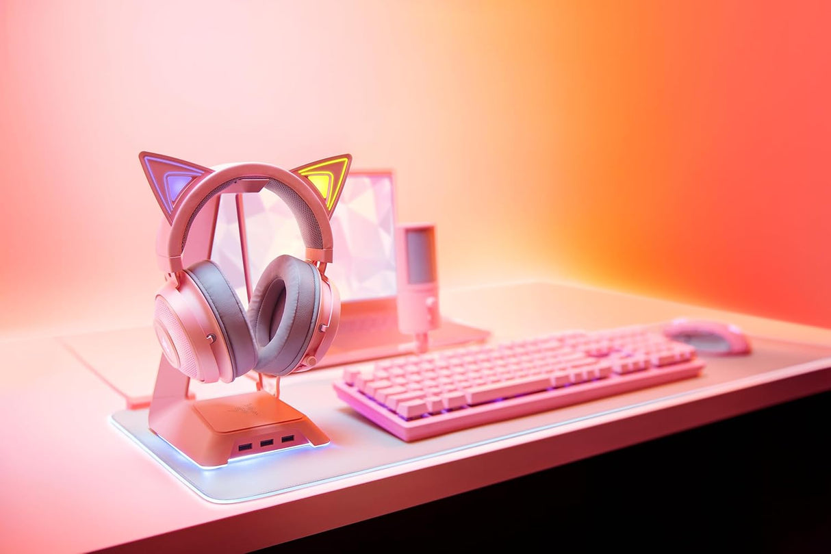 Razer Kraken Kitty Chroma Usb Gaming Headset, Pink