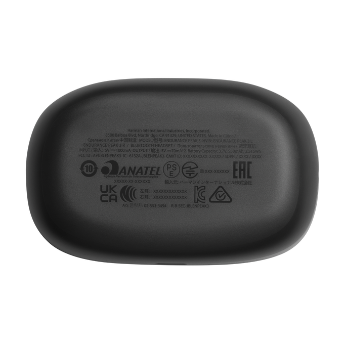 JBL Endurance Peak 3 True Wireless In-Ear Sport Headphones Black