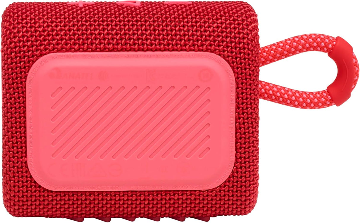 JBL Go 3 Portable Bluetooth Speaker Red