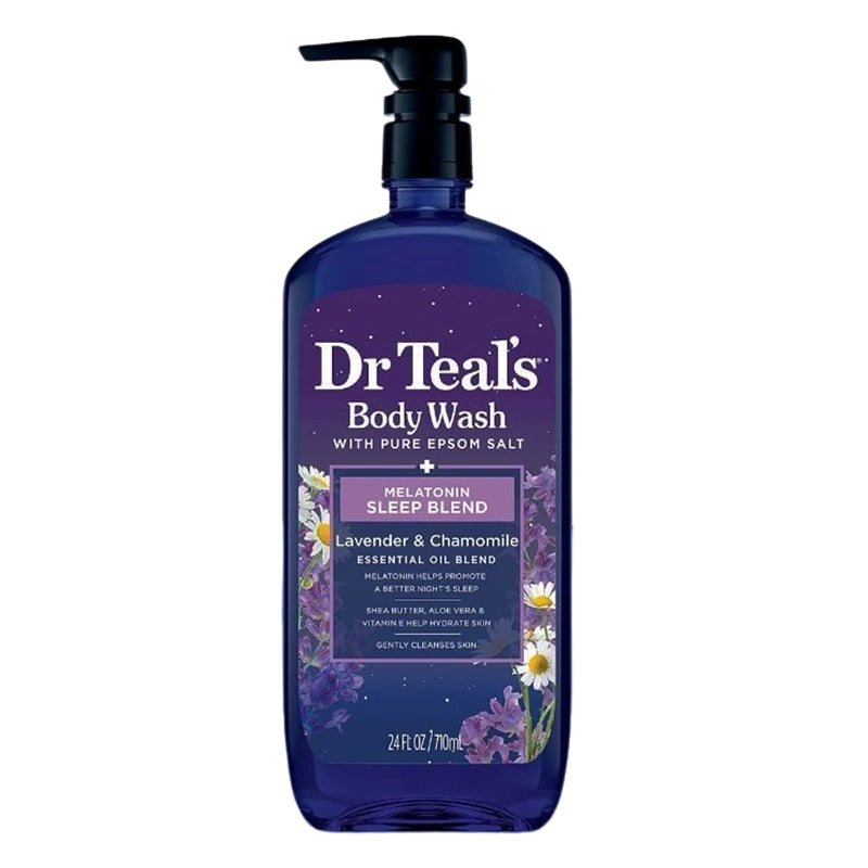 Dr Teal's Body Wash With Pure Epsom Salt, Melatonin Sleep Blend 710ML