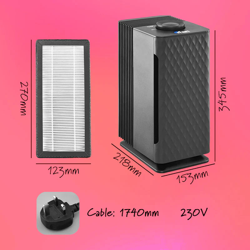 Ifan Air Purifier With Hepa Filter, Cover 20M2 Area