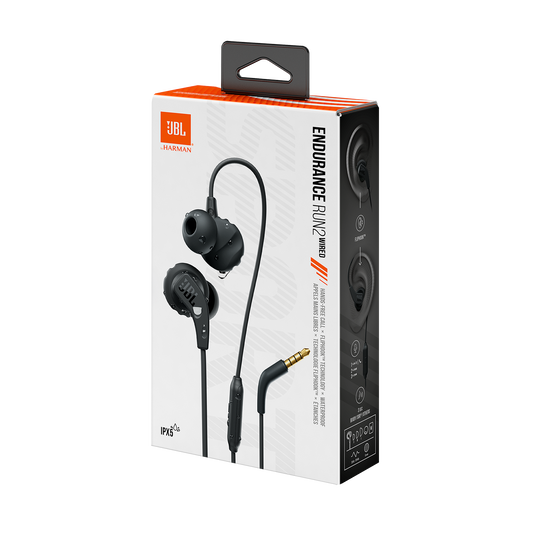 JBL Endurance Run 2 Wired In-Ear Sports Earphones Black