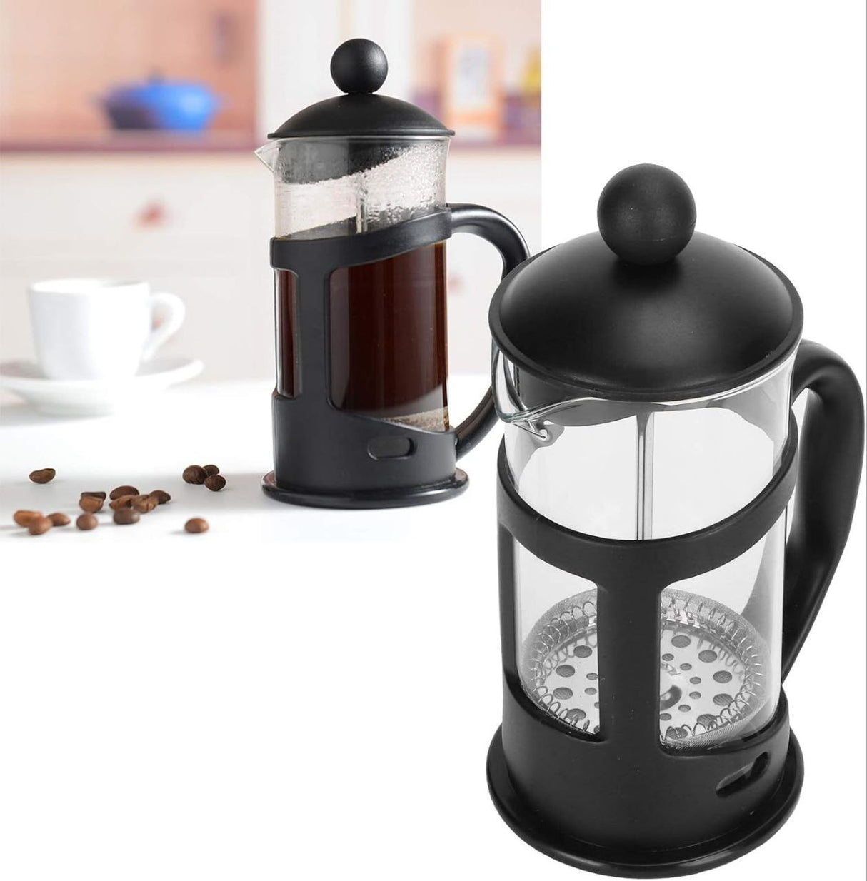 French Press Coffee Maker, 304 Grade Stainless Steel 1000ML
