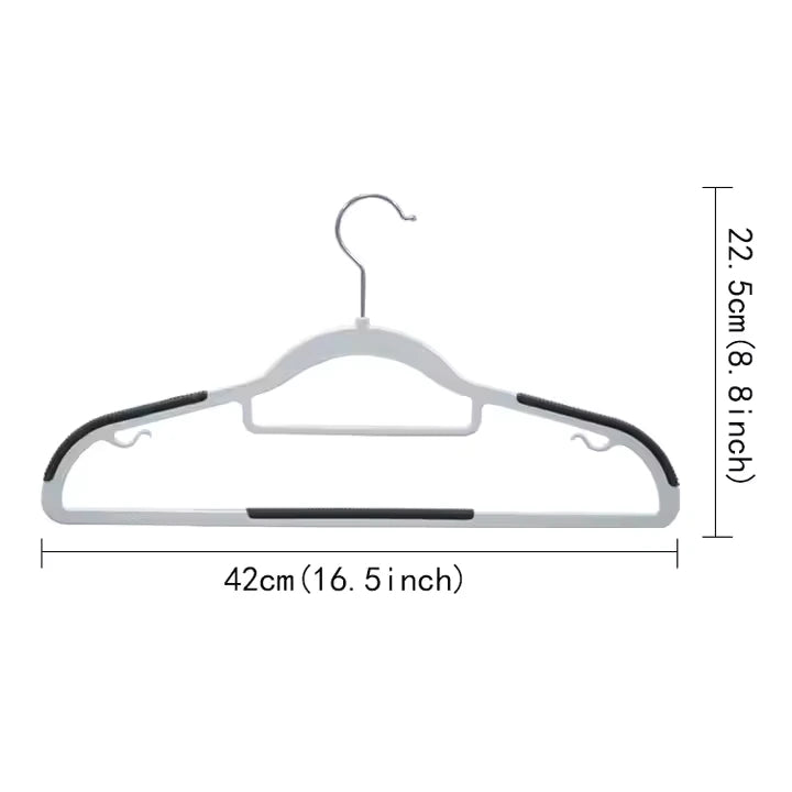 Non Marking Wide Shoulder Anti Slip Double Position Hanger