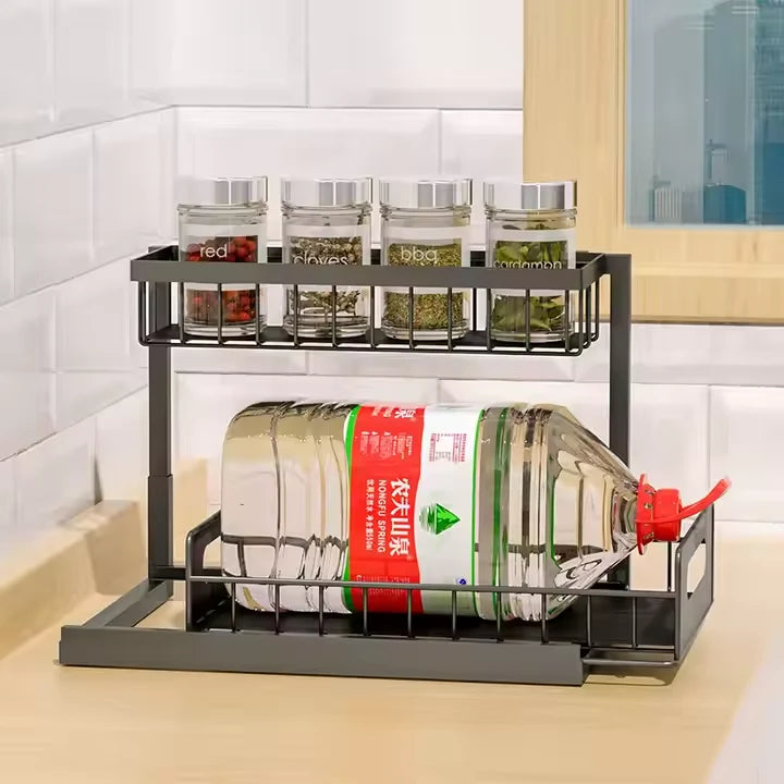 L-Shaped Kitchen Pulling Stand