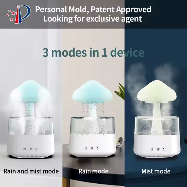 Music Bluetooth Rain Cloud Humidifier