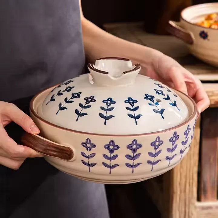 Handmade Clay Pot Floral