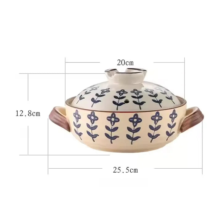 Handmade Clay Pot Floral