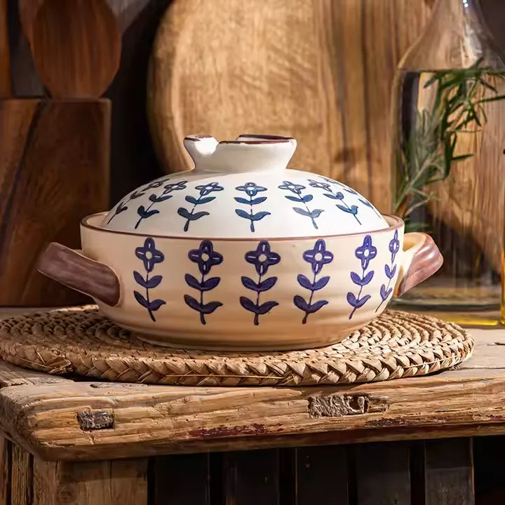 Handmade Clay Pot Floral