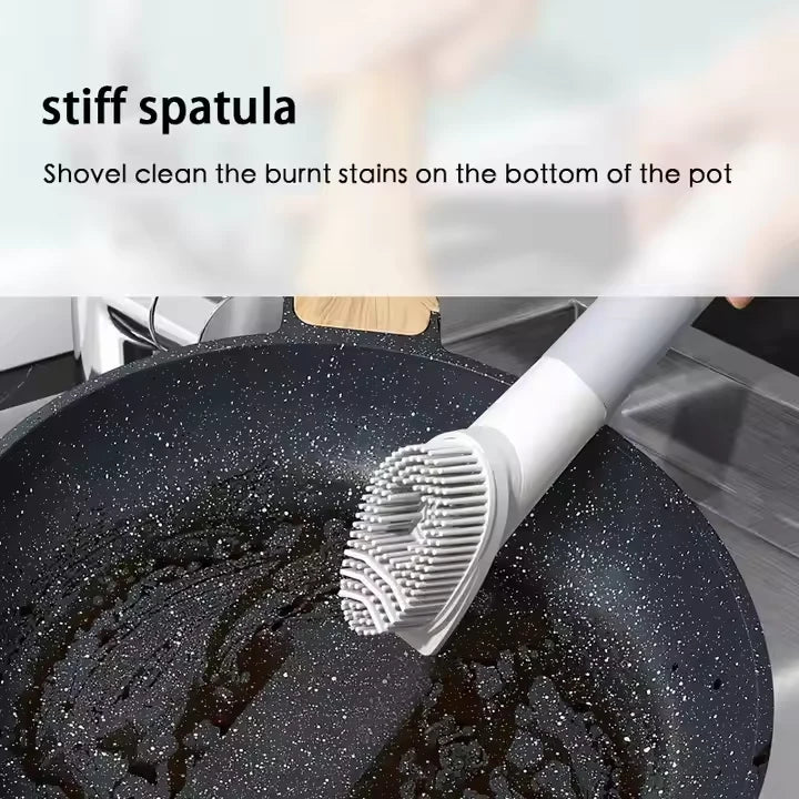 Sponge Tpr Wood Pulp Cotton Cleaning Cloth Four In One Dish Brush