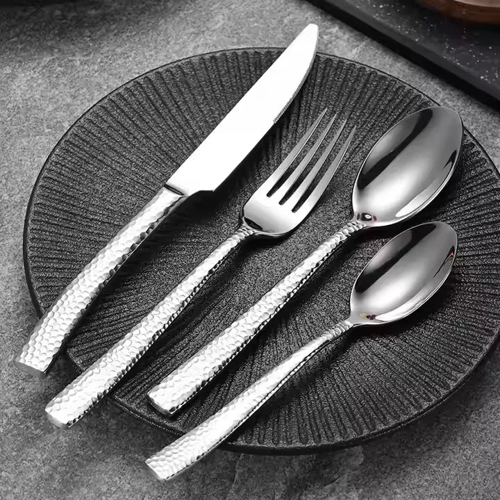 430 Stainless Steel German Western Tableware Knife, Fork, Spoon