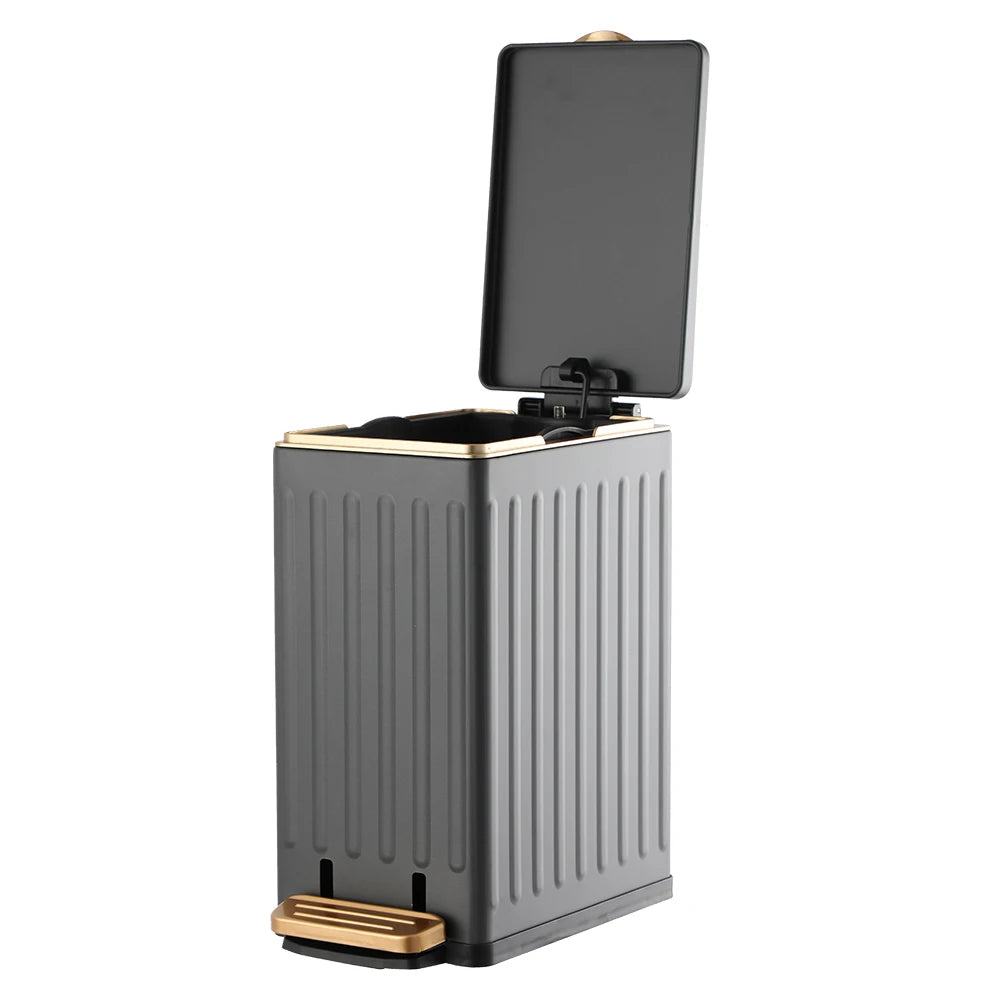 10L Rectangular Stainless Steel Seam Garbage Can