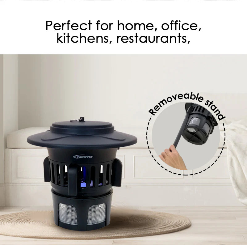 PowerPac Insect Repeller With Stand,13W Uv With Suction Fan:60M2