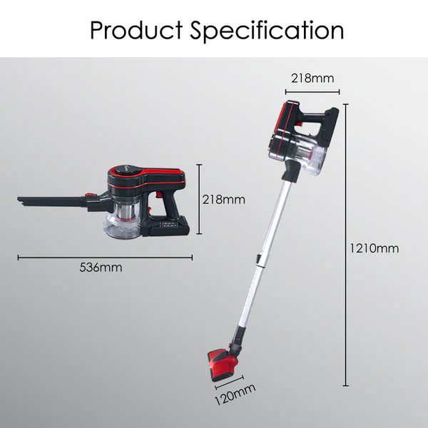 PowerPac Cordless Vacuum Cleaner, 22.2V, 2200Mah, 120W