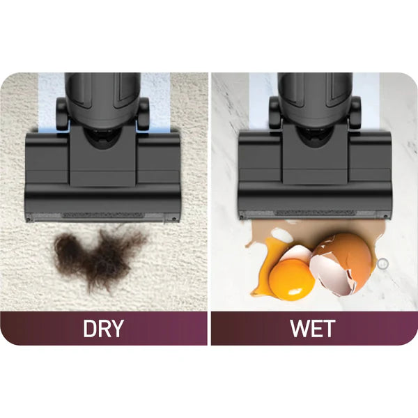PowerPac Cordless Dry & Wet Stick Vacuum Cleaner, 200W, Capacity 580ML