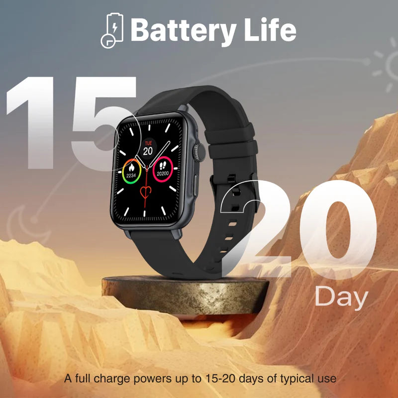 Promate Superfit™ Smartwatch With Handsfree Support, Graphite