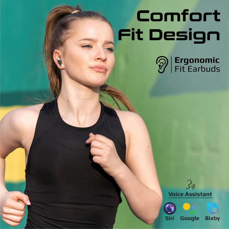 Promate High Definition Transparent Tws Earbuds With Intellitouch, Black