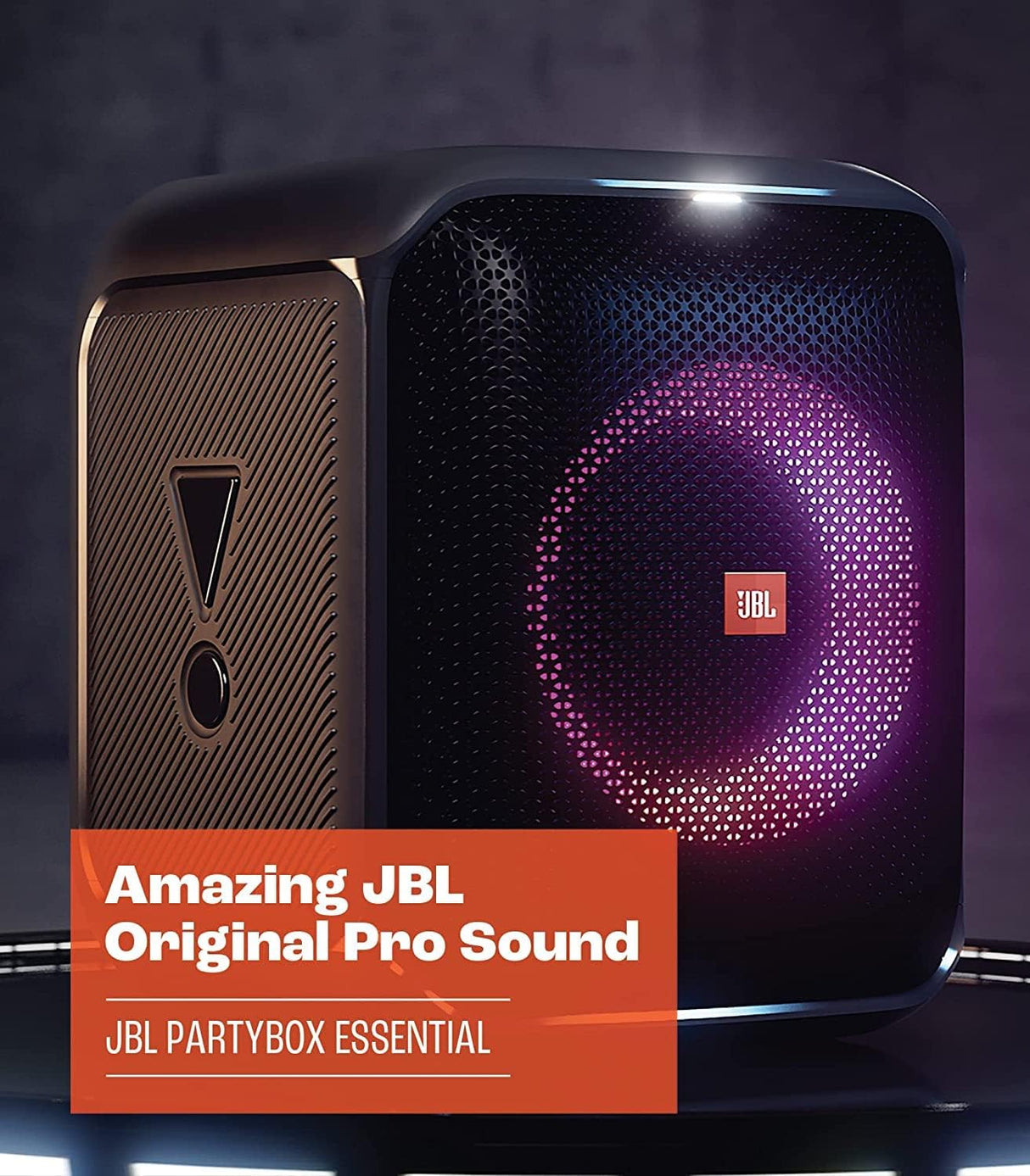 JBL Partybox Encore Essential Bluetooth Portable Party Speaker, Black