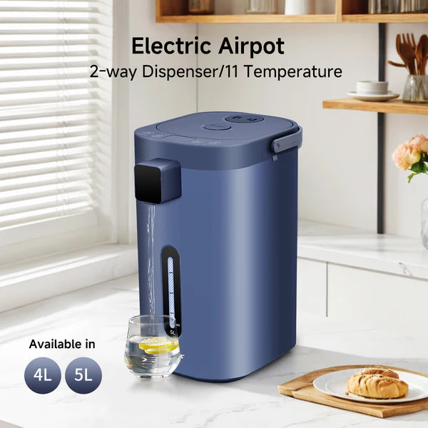 PowerPac 5L Electric Airpot With 2-Way Dispenser and Reboil, 11 Temperature  (White)