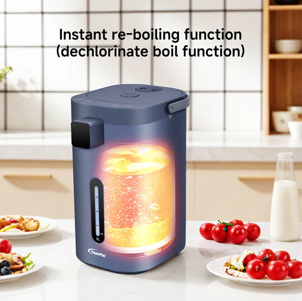 PowerPac 5L Electric Airpot With 2-Way Dispenser and Reboil, 11 Temperature  (White)