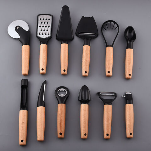 Fruit Carving Set, 13 Pieces - Beech Handle With Ps+420 Stainless Steel