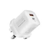 Promate 33W Power Delivery Ganfast Charging Adapter, White