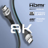 Promate Certified Ultra-High-Speed 8K@60Hz Hdmi® Cable 300Cm