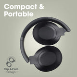 Promate Anc High-Fidelity Stereo Wireless Headphones, Black