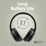 Promate Anc High-Fidelity Stereo Wireless Headphones, Black