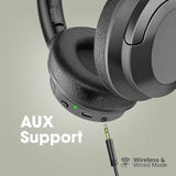 Promate Anc High-Fidelity Stereo Wireless Headphones, Black