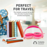 Promate Hd Stereo Kidsafe Wired Headset, Bubblegum