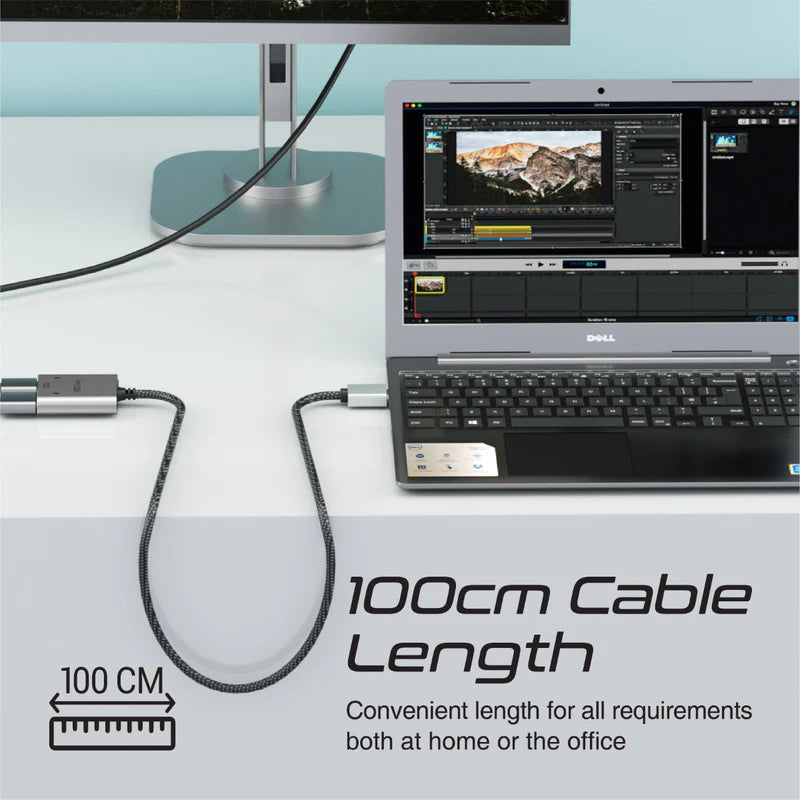 Promate 4K@60Hz Hdmi® Splitter Cable With Dual Hdmi® Ports 100Cm