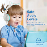 Promate Kidsafe Kawaii Style Wireless Kids Headset, Aqua Panda