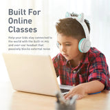 Promate Kidsafe Kawaii Style Wireless Kids Headset, Aqua Panda