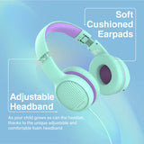 Promate Over-Ear Hi-Definition Safeaudio™ Wired Headset, Emerald